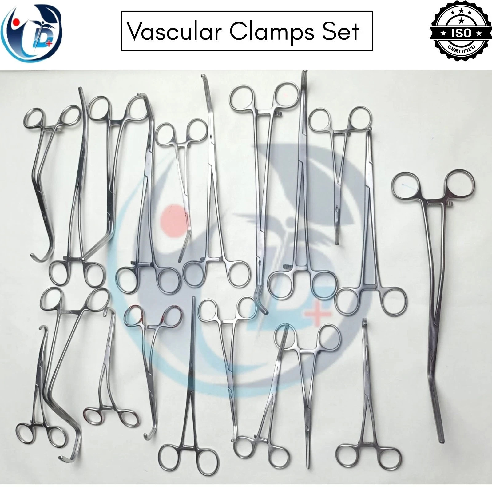 Vascular Clamps Surgery Instruments Debaky 20 Pcs Set Surgical Instruments CE