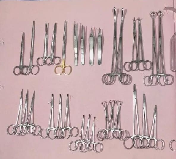 50Pcs General Surgery Basic Laparotomy Surgical Instruments Set