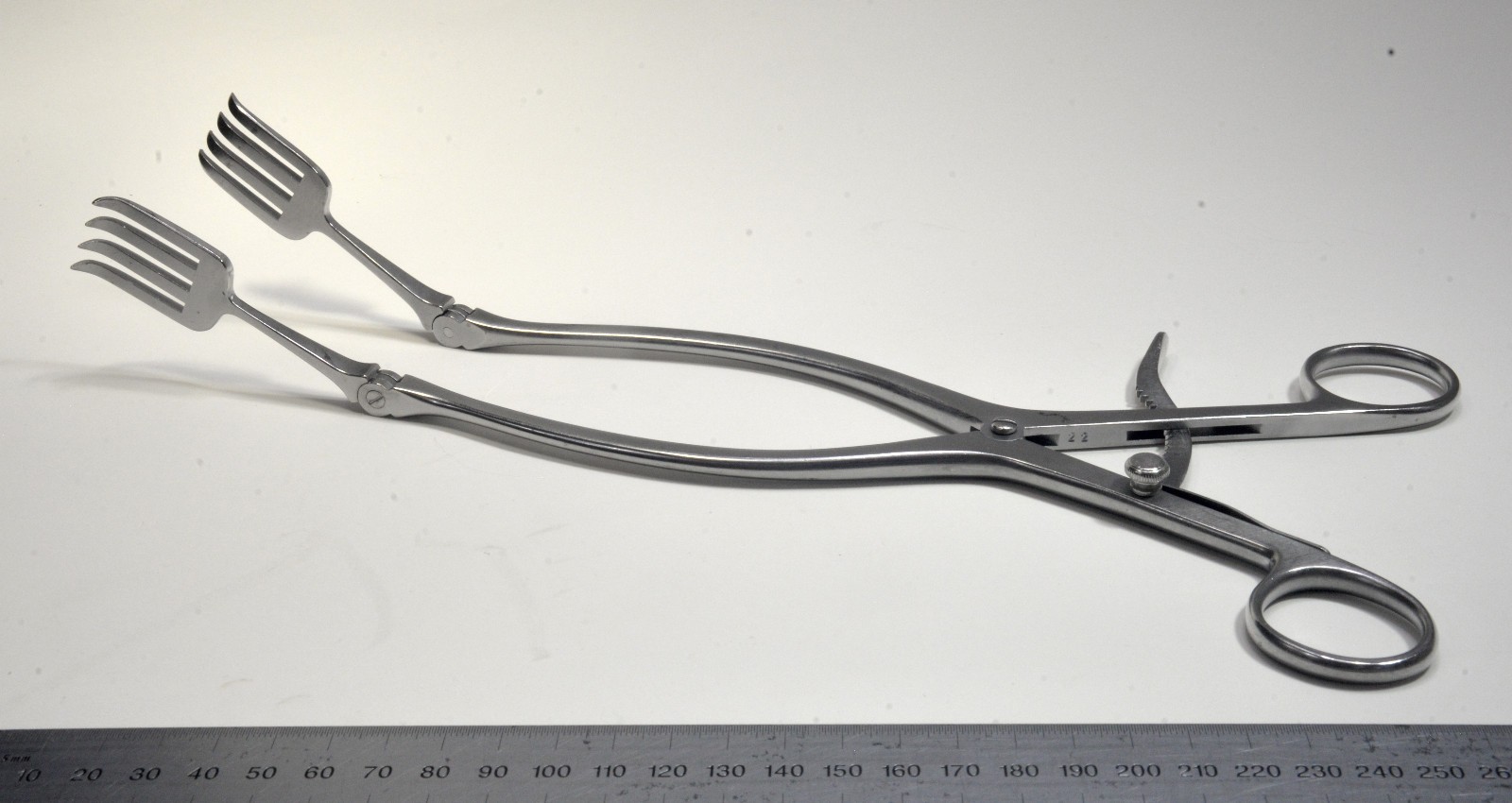 Oberhill Laminectomy Retractor 12″ Surgical 1″x1¼” Blade 4 Prong Stainless Steel