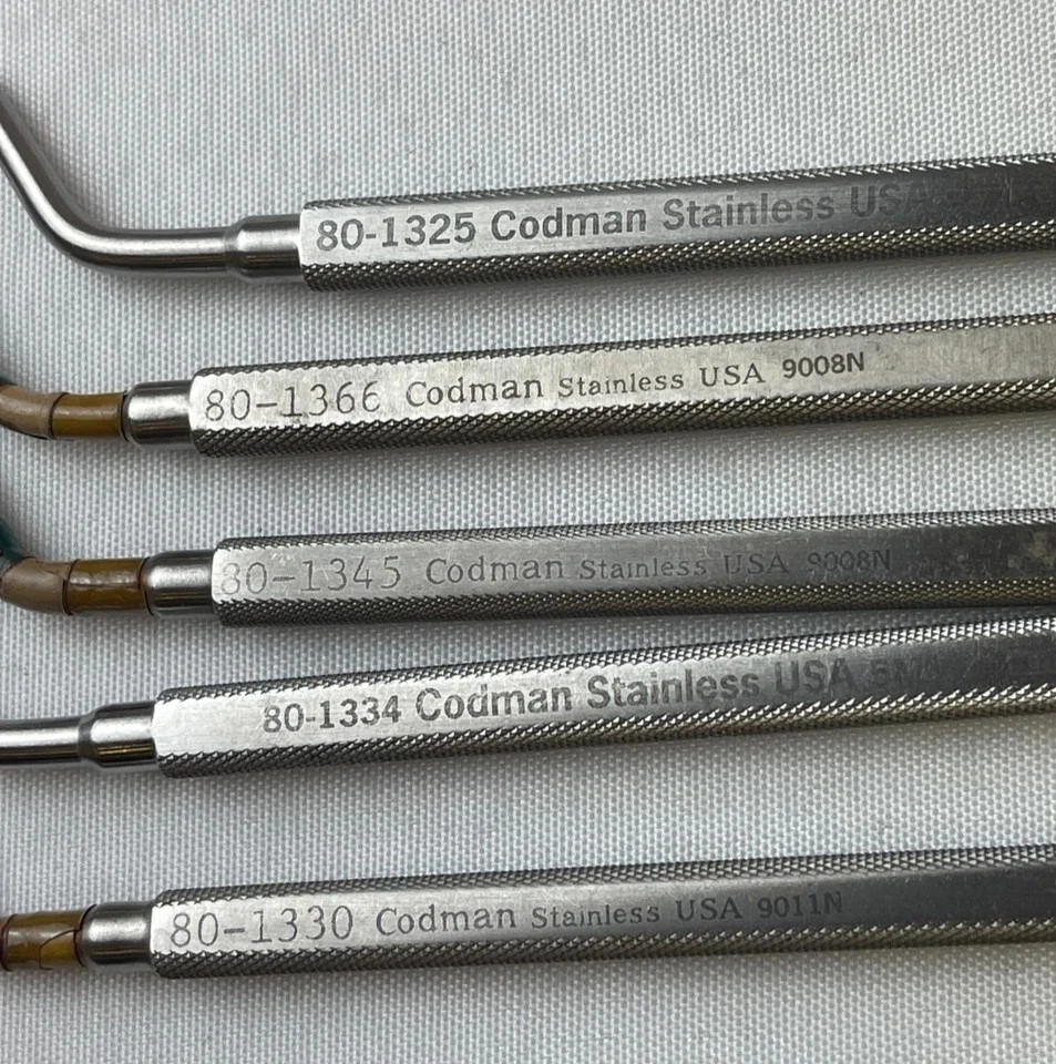 Set of 18 Codman Mizuho Aesculap Transsphenoidal Dissector Instrument Set w Case