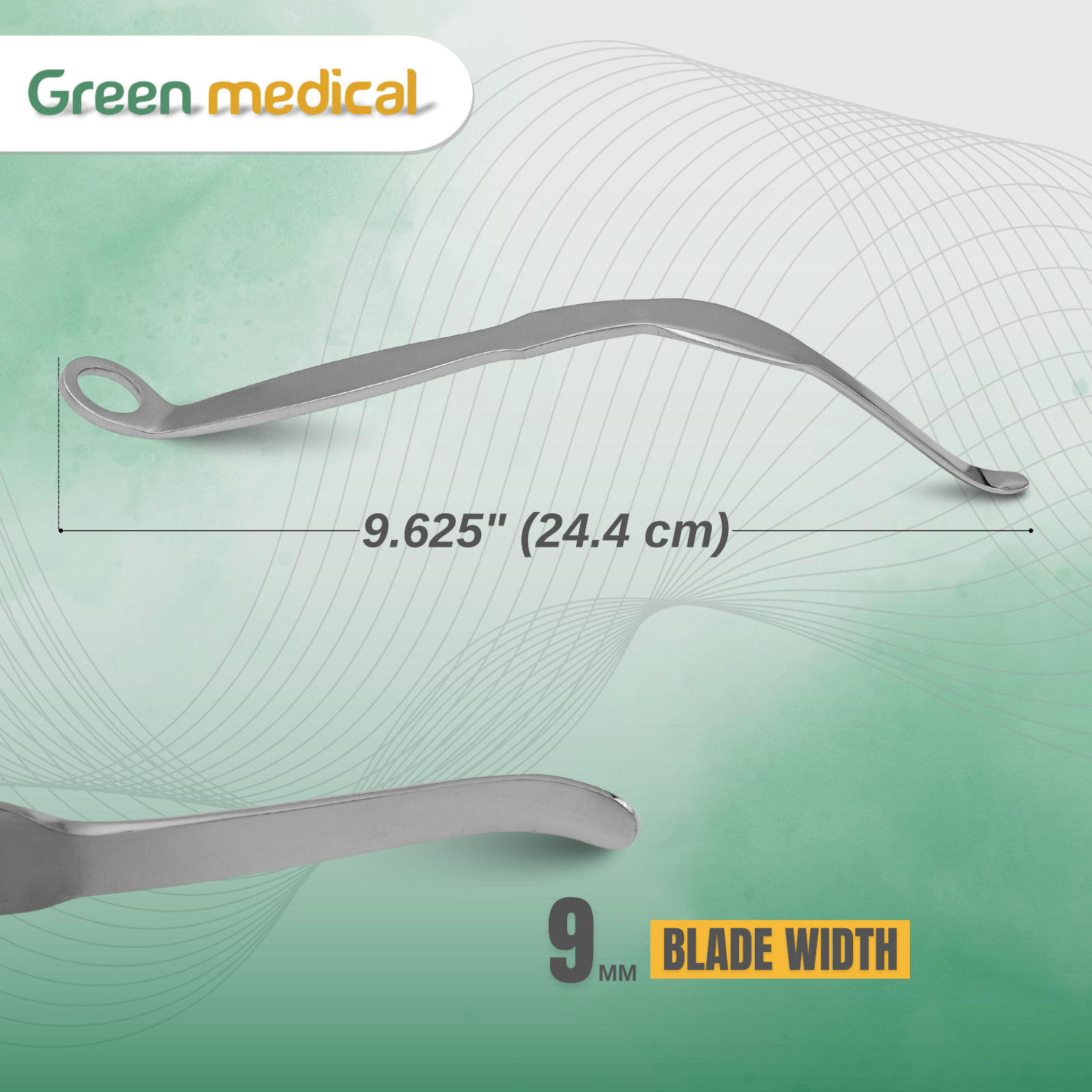 Concave Total Knee Retractor Narrow Orthopedic Surgical Instrument German Grade