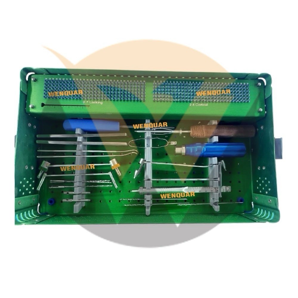 2.7mm Locking Distal Radius Volar& T plates with screw,instrument Titanium 407Pc