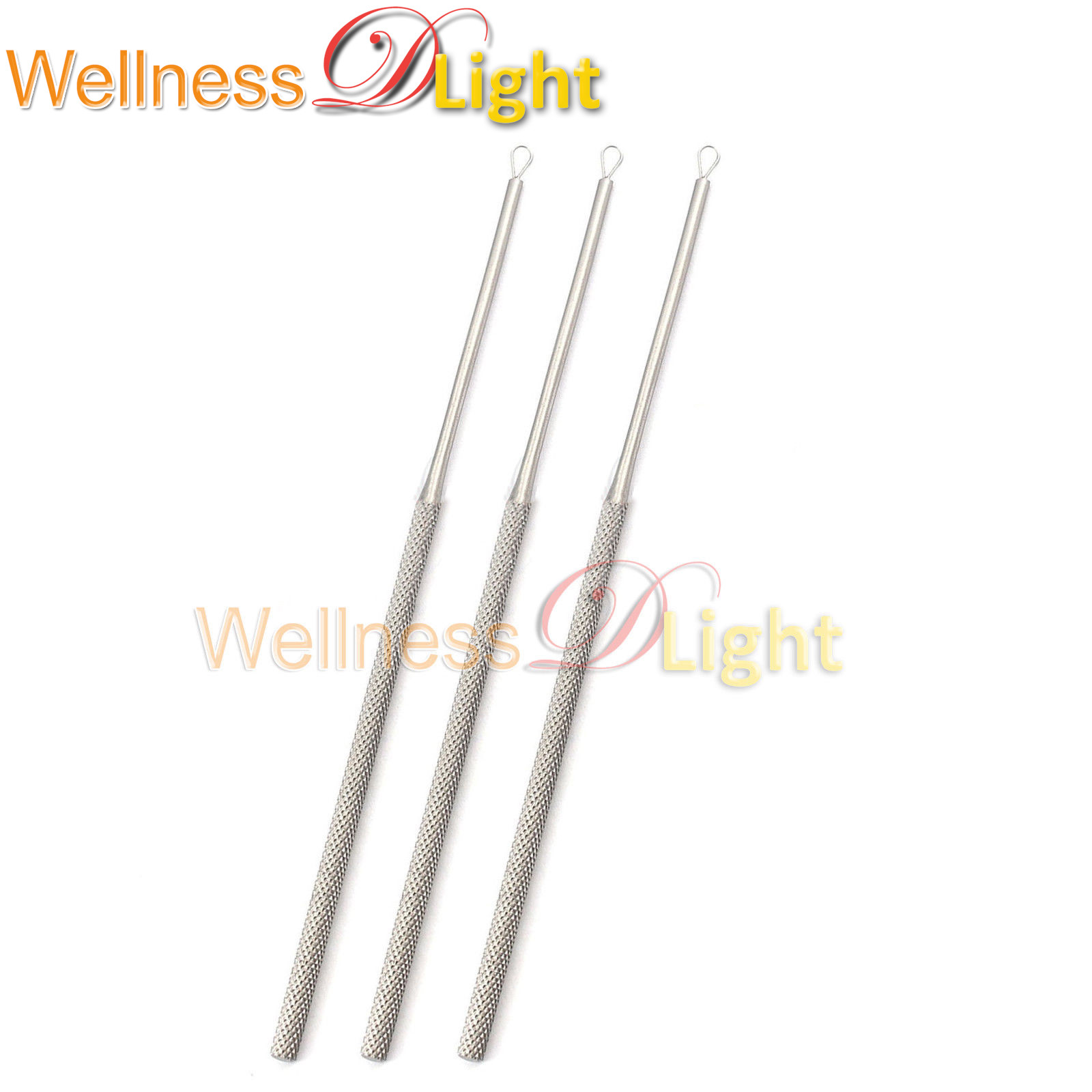 Wdl 3 pcs Billeau Ear Loop Flexible Ear Curette Surgical & Ear Instruments Steel