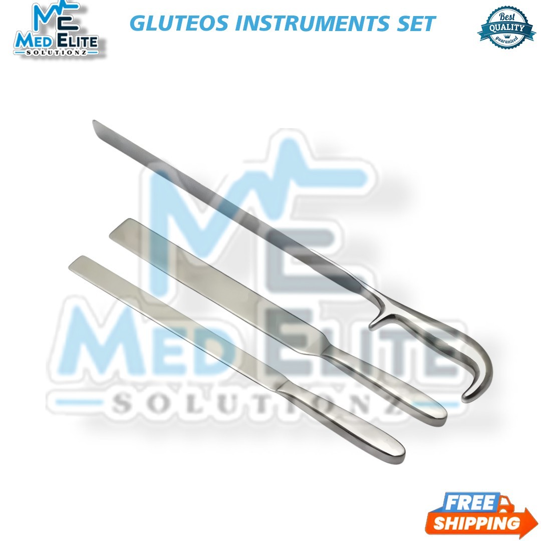 Gluteos Instruments Set 9 PCs Plastic Surgery Surgical Instruments A+ Quality