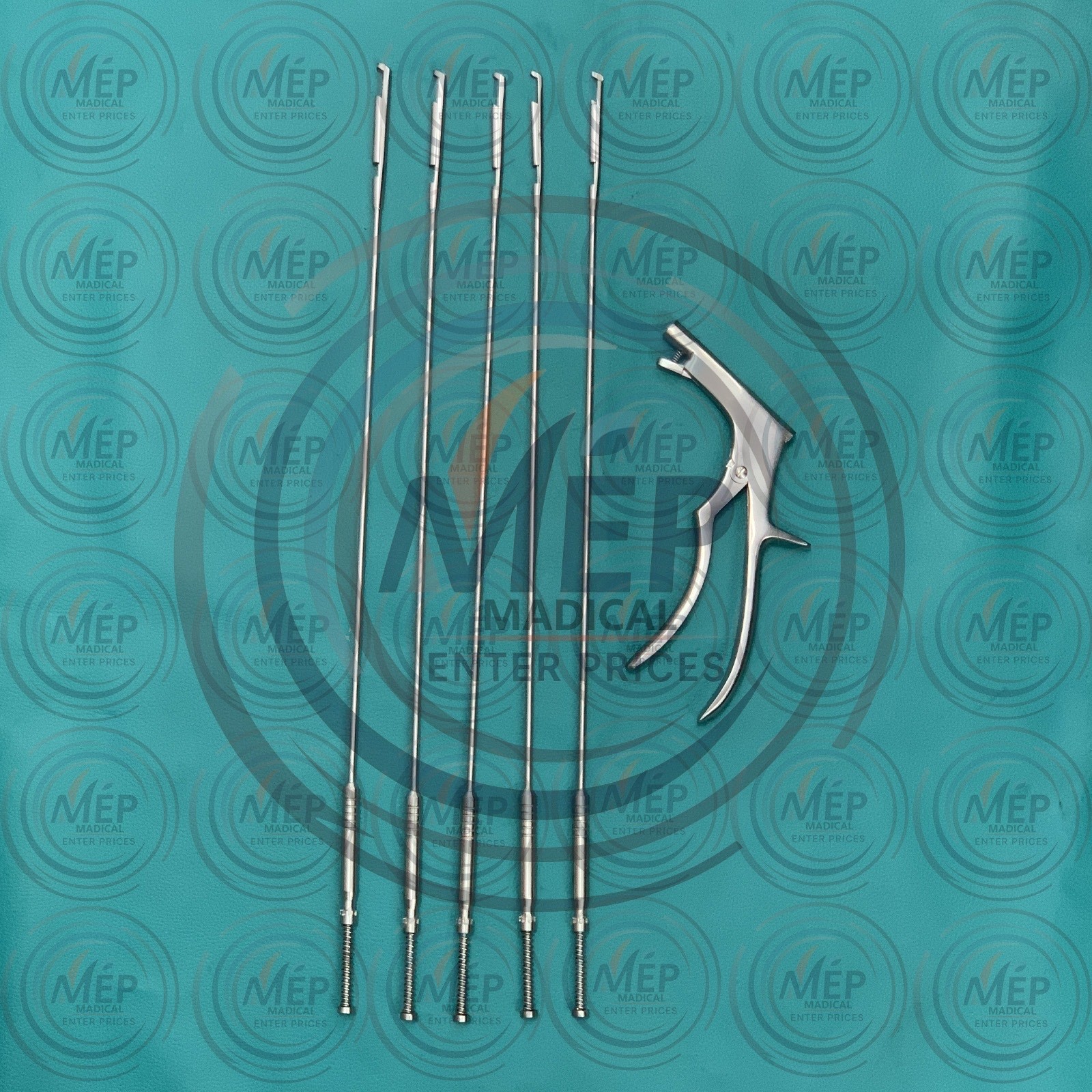 Interlaminar Kerrison Rotating Rongeur Set 3.4mm Diameter 40° Up 1 to 5mm Set