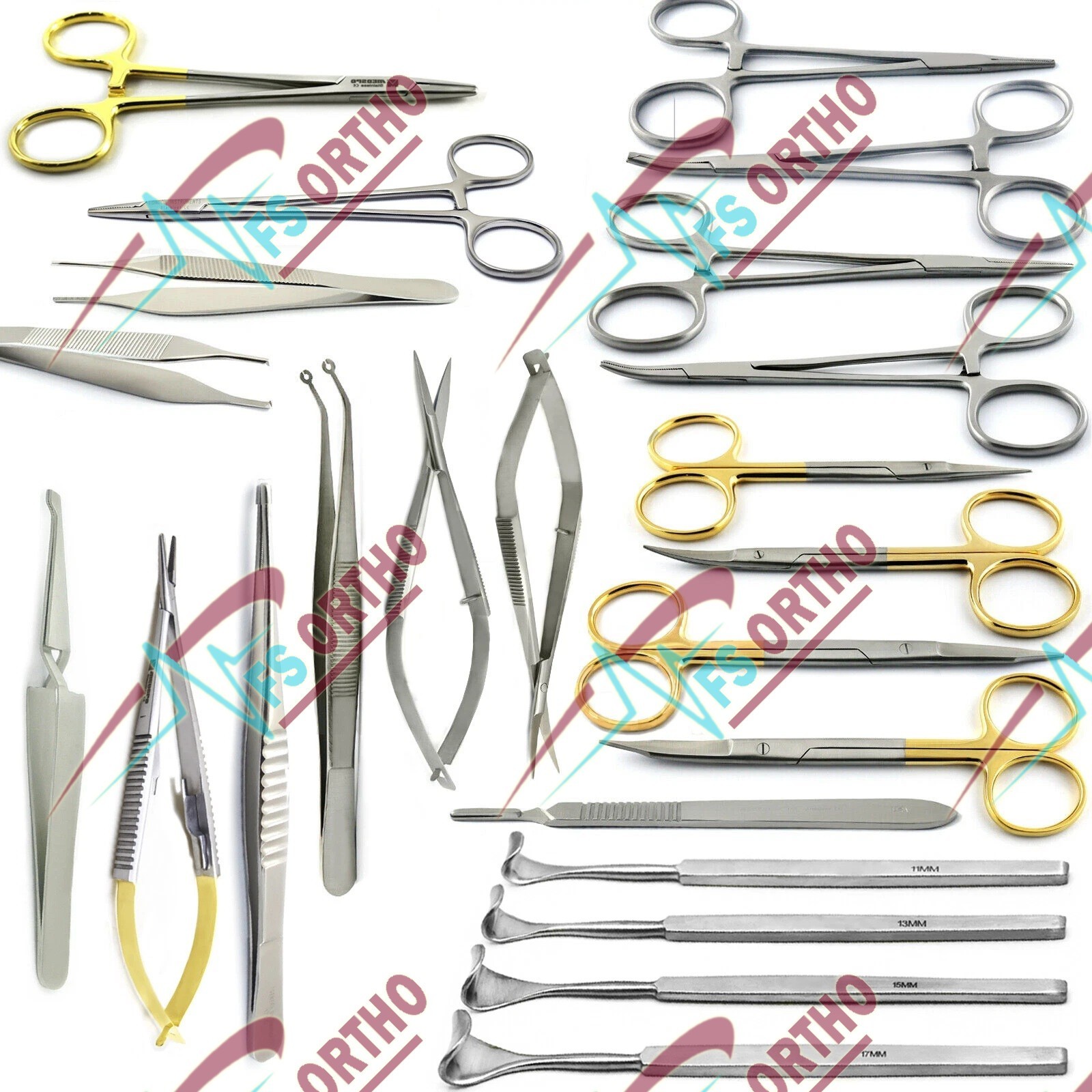 Blepharoplasty Instruments Kit Micro Eye Surgery Ophthalmic Eyelid Retractors
