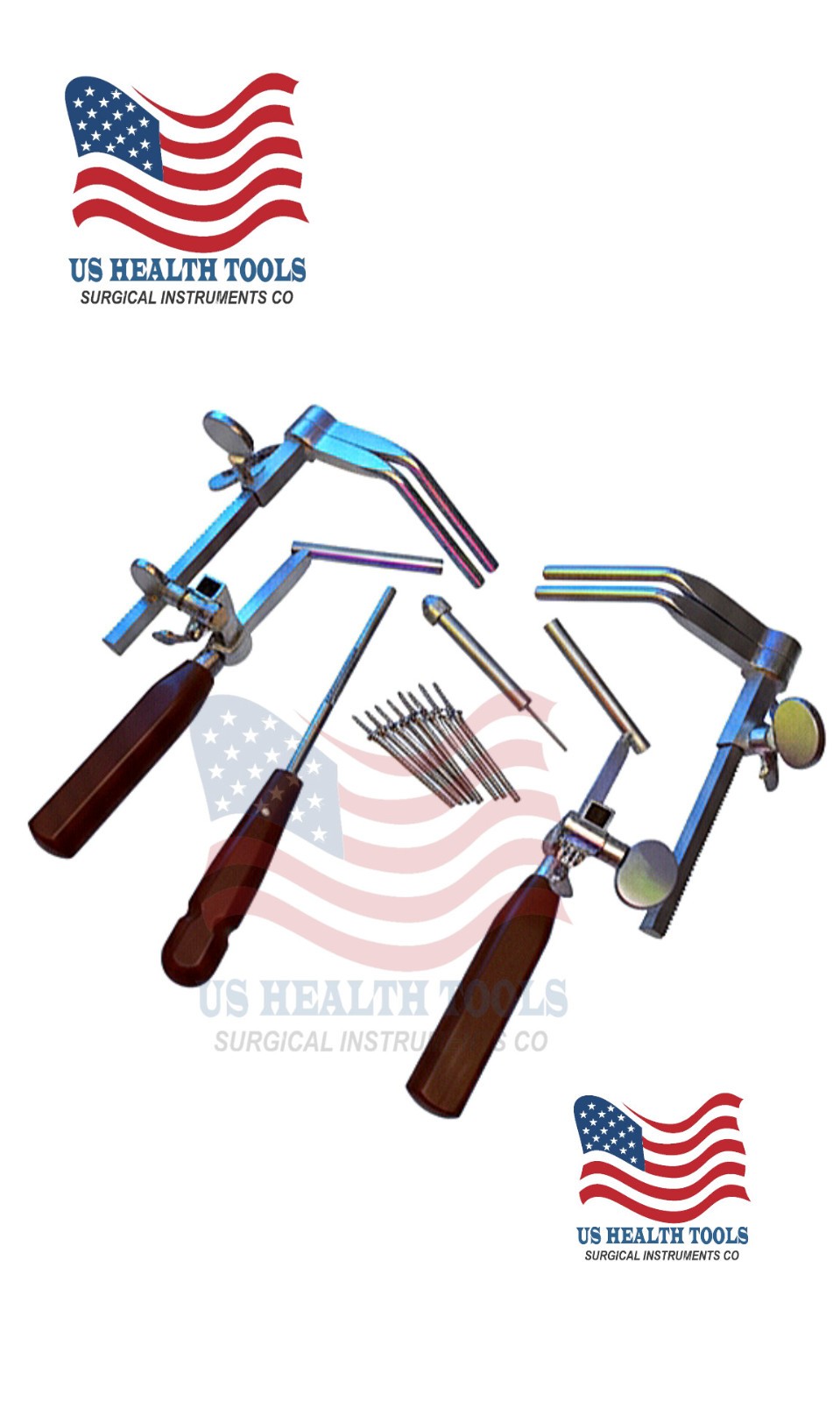 Caspar Cervical Distractor Set Right & Left With Screw Driver Spine Instruments