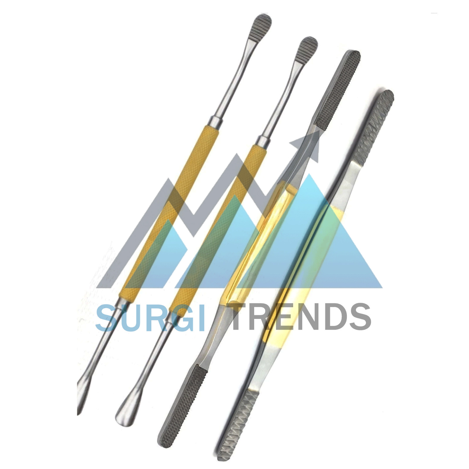 Rhinoplasty Fomon Double Ended Nasal Rasp Medium 4 PCs Set Surgical Instruments
