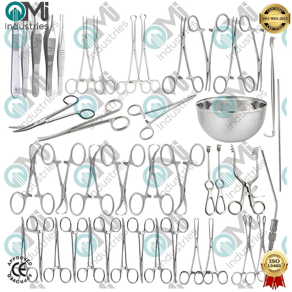 Tendon Nerve Repair Plastic Surgery Set Complete Surgery Instrument Set Of 43Pcs