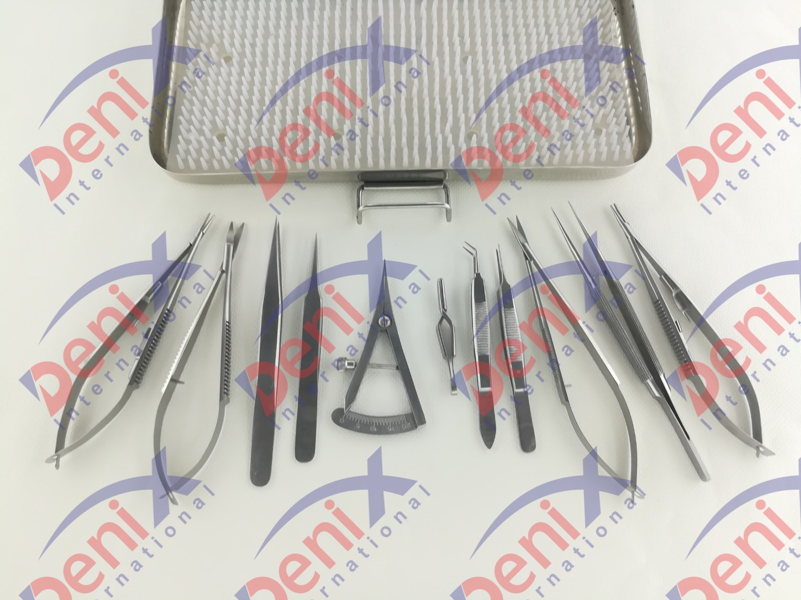 Micro Surgery Instrument Set Micro Needle Holder Scissors Micro Instrument 12pcs
