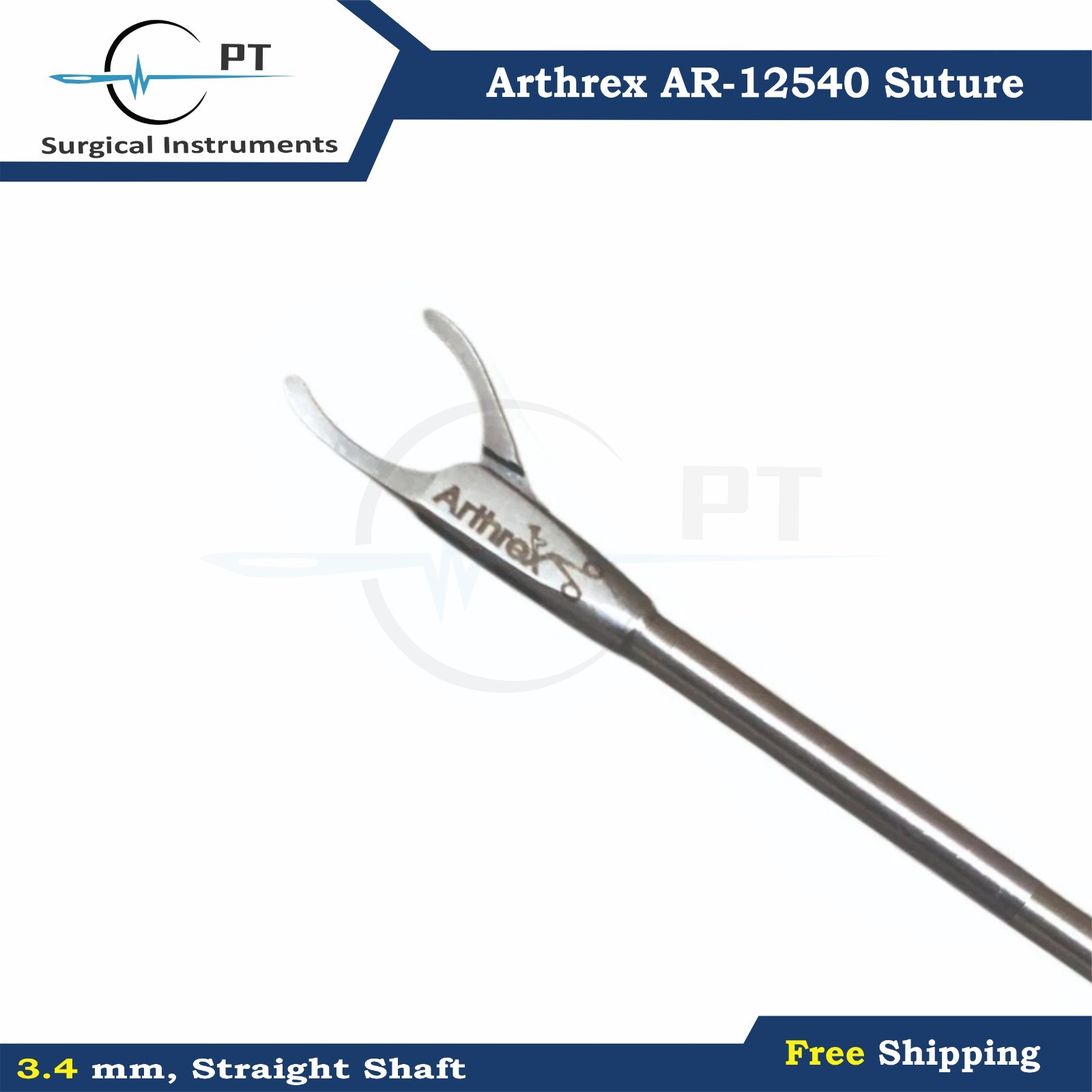 Arthrex AR-12540 Suture Retriever 3.4mm, Straight Shaft G Qerman Quality Arthrex