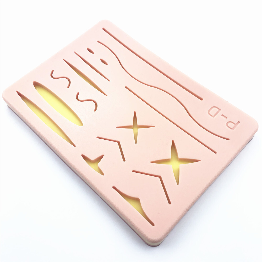 Skin suture model Training Pad Wound silicone suture Practice mat