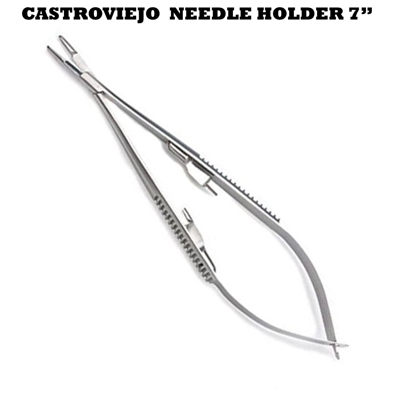 ODM 1 PC CASTROVIEJO OLSEN HEGAR NEEDLE HOLDER 7″ SURGICAL INSTRUMENTS