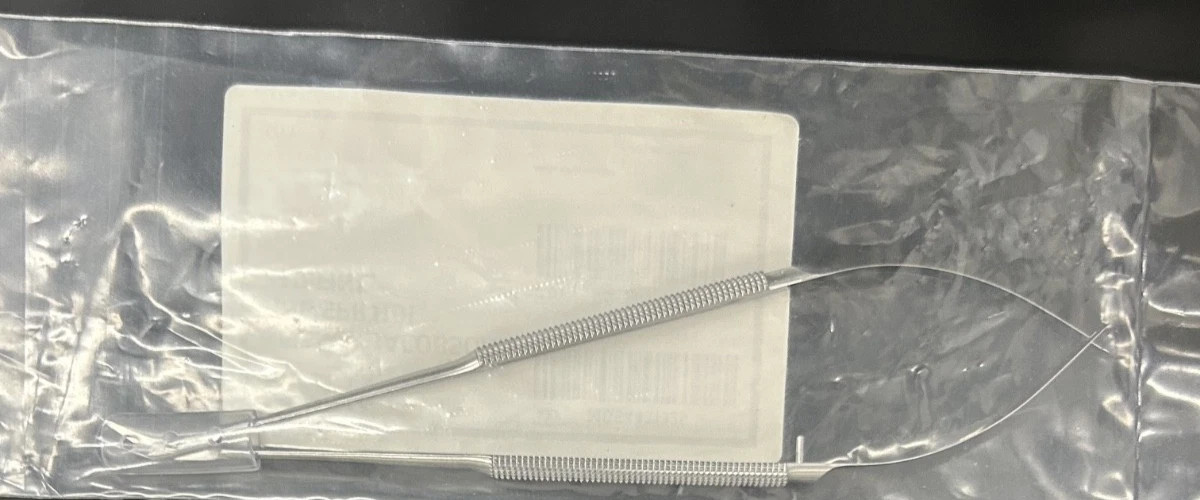 Medline Konig Jacobson Micro Scissors, Spring Round Handle 25 Degrees, MDS443132
