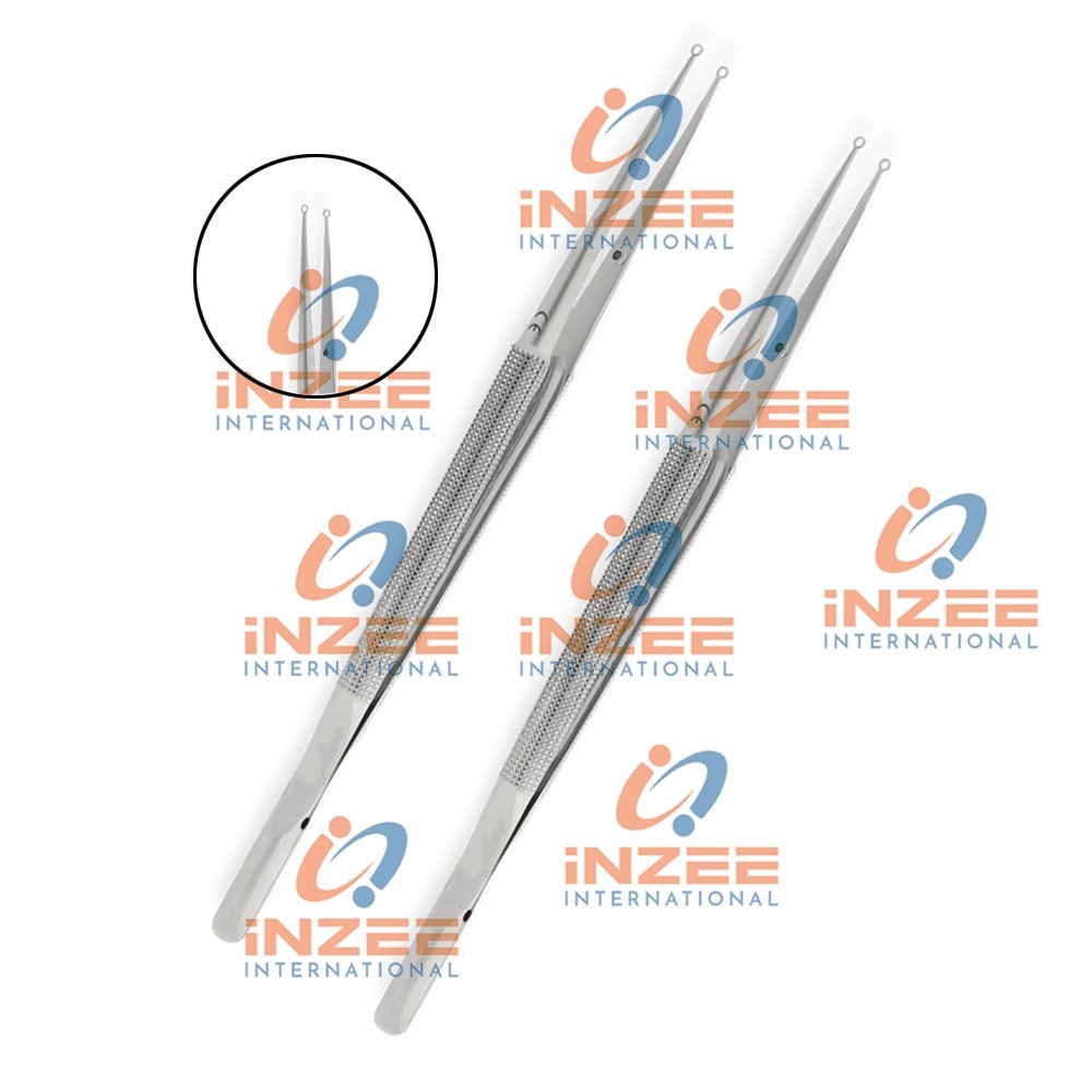 Round Micro Ring Forceps 0.5mm 9″ 2 PSC Neuro Ortho Surgical instruments By IZ