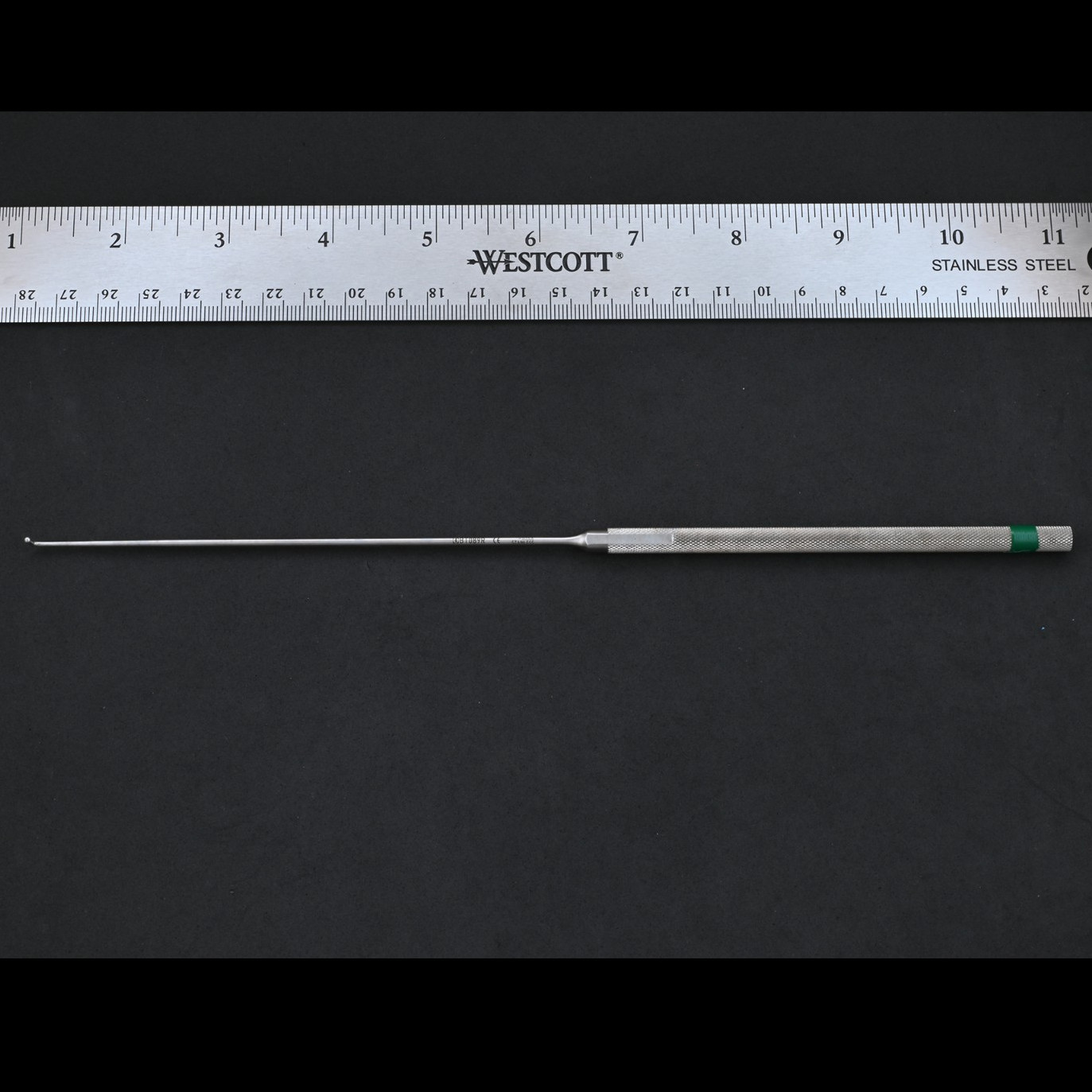 Aesculap BT089R Caspar Exploration Hook Probe 90° Medium Tip 9 5/8 in Surgical