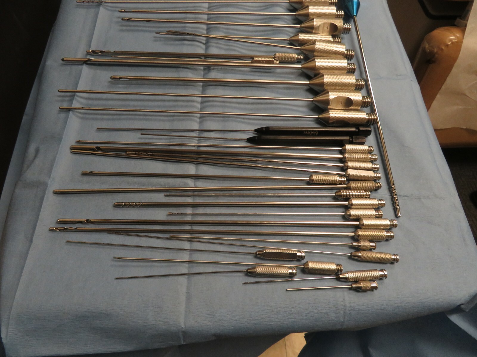 lot surgical instruments used, different brands, good quality , intact function 