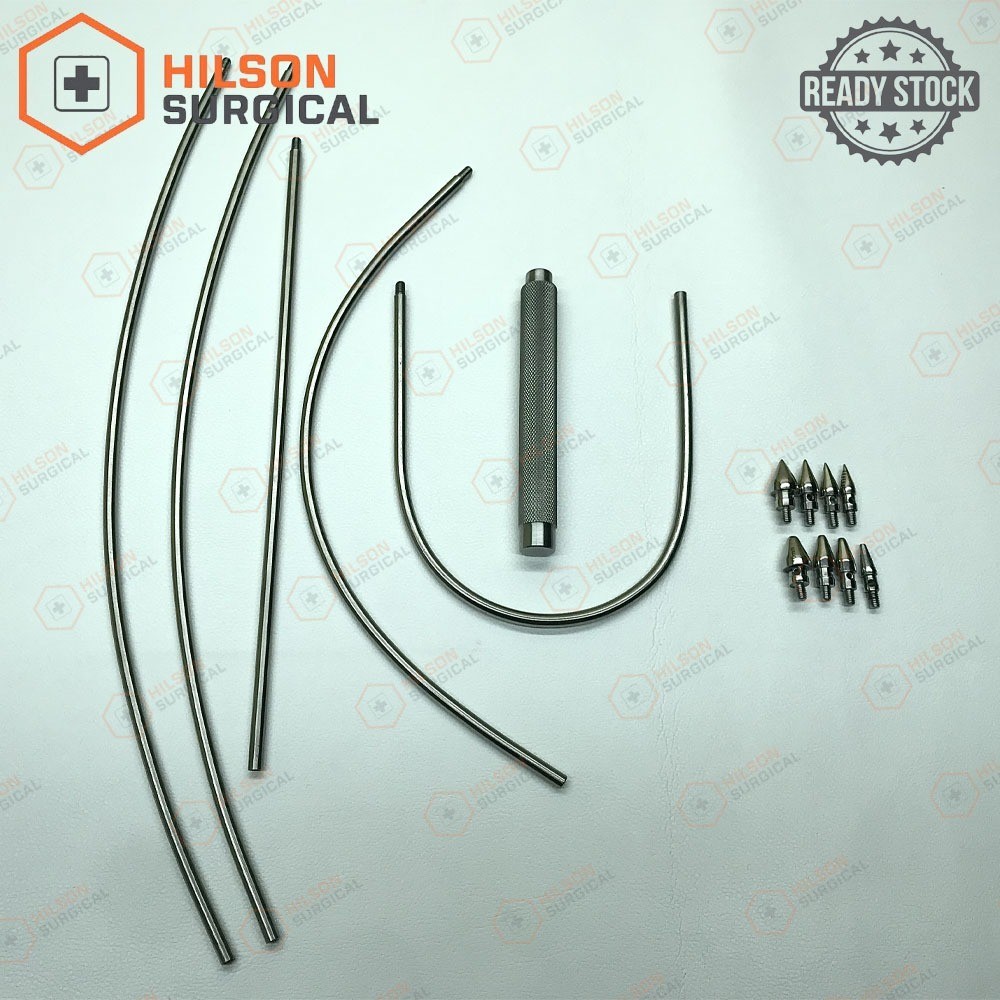 Vascular Set Fistula Tunneler Set of 11 PCs Orthopedic Surgical Instruments