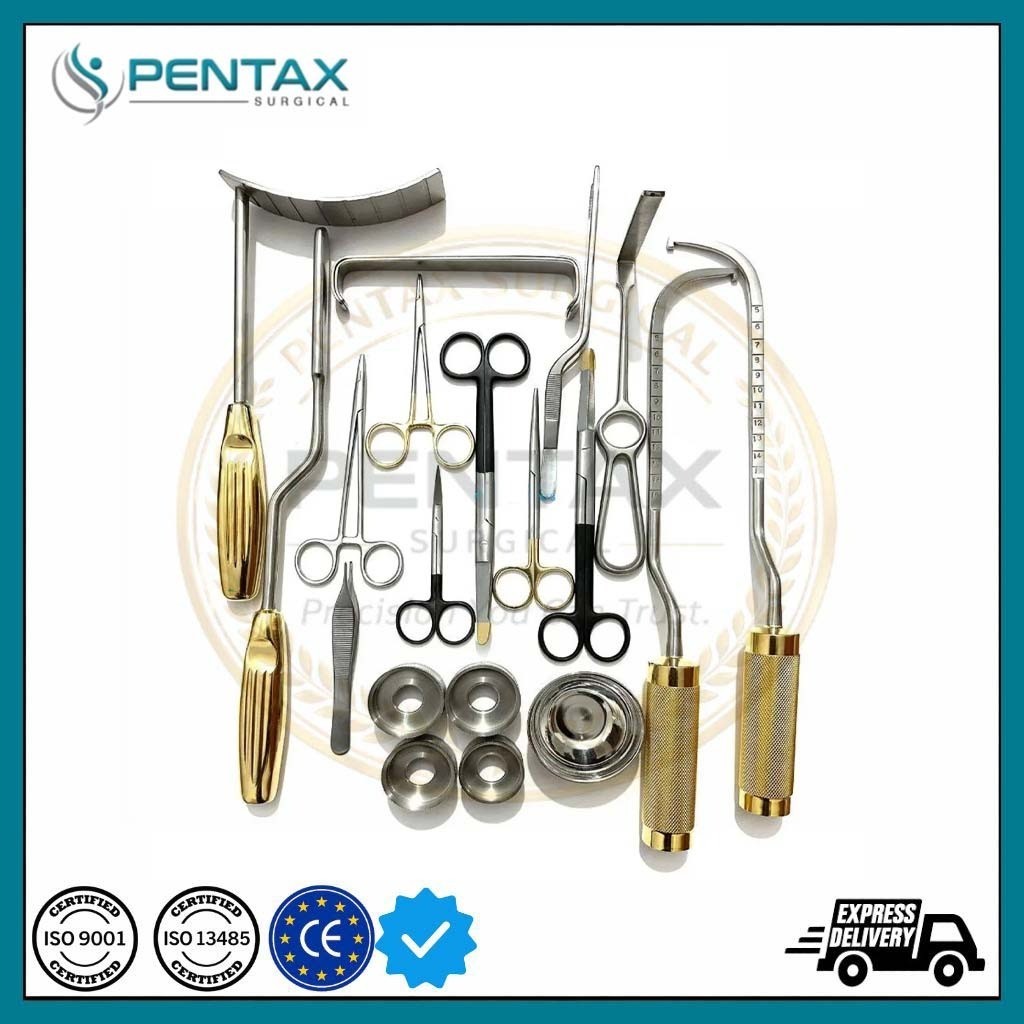 21 PCS Breast Reduction Surgical Instruments Set OR Grade Stainless Steel CE