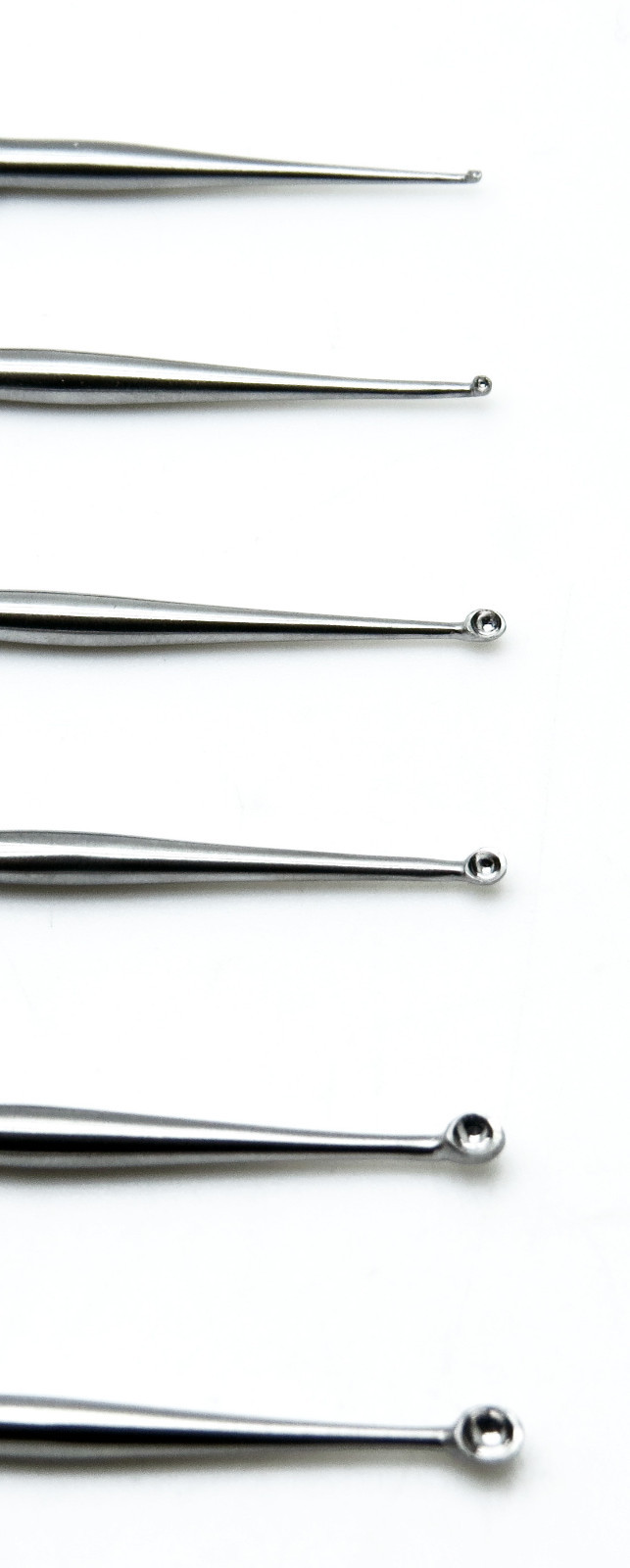 6 Pcs Meyhoefer Chalazion Ear Curette #-1,#0,#1,#2,#3,#4 Surgical ENT Instrument