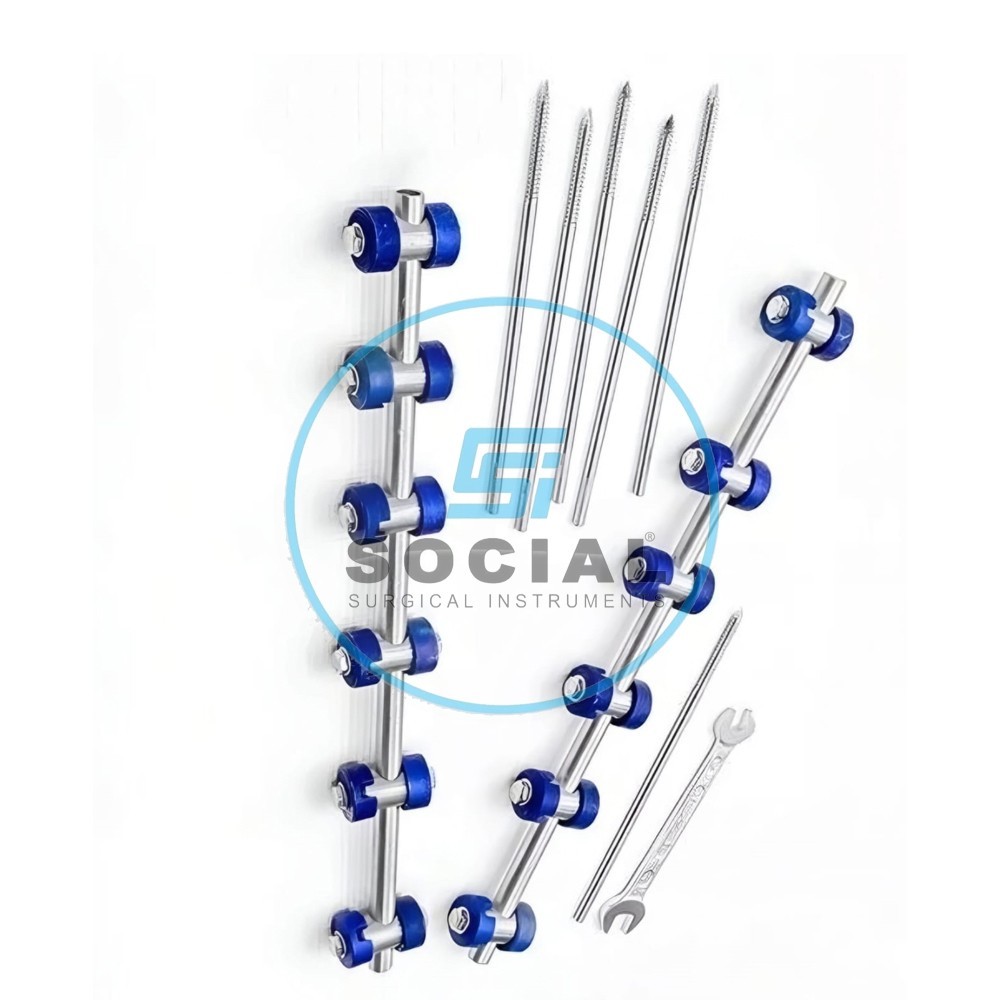 External Fixator 5mm A.O Set of 9 Pcs Orthopedic Instruments