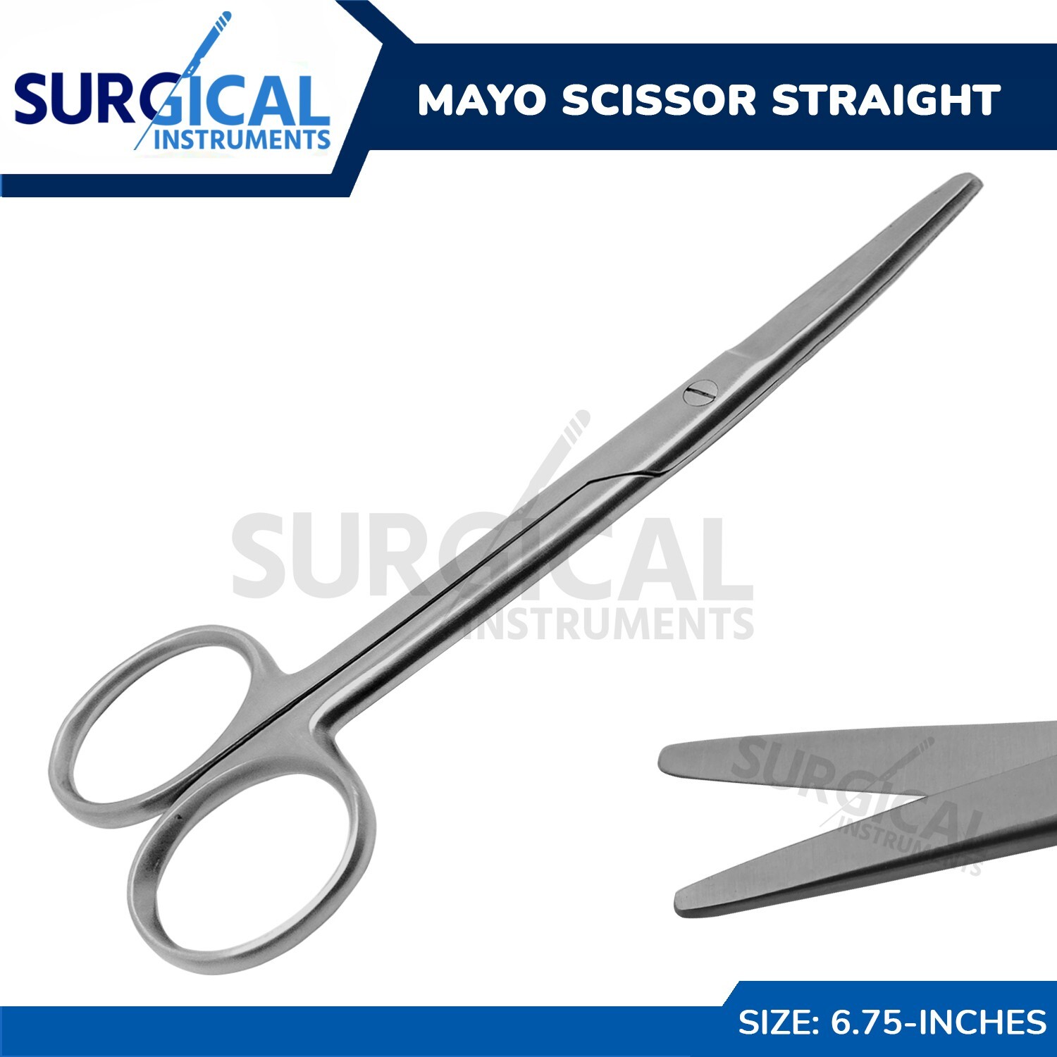 Mayo Scissor Surgical Dental Veterinary Instruments 6.75″ Straight German Grade
