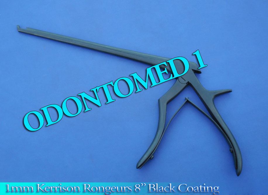 1mm Kerrison Rongeurs 8″ Upward With Black Coating Orthopedic Instruments