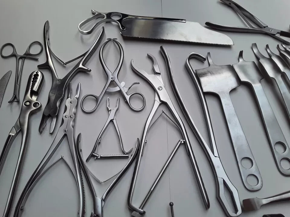 Orthopedic Retractor Bone Drill Saw Surgical Surgery Instruments 29 Set Pcs A+