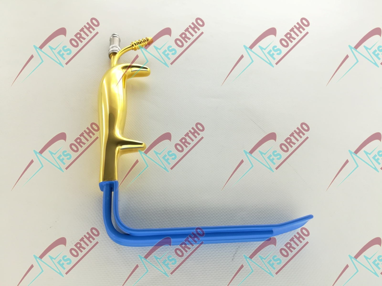 Tebbetts Breast Retractor 25mm x 15cm Fiber Optic Light Guide and Suction Tube