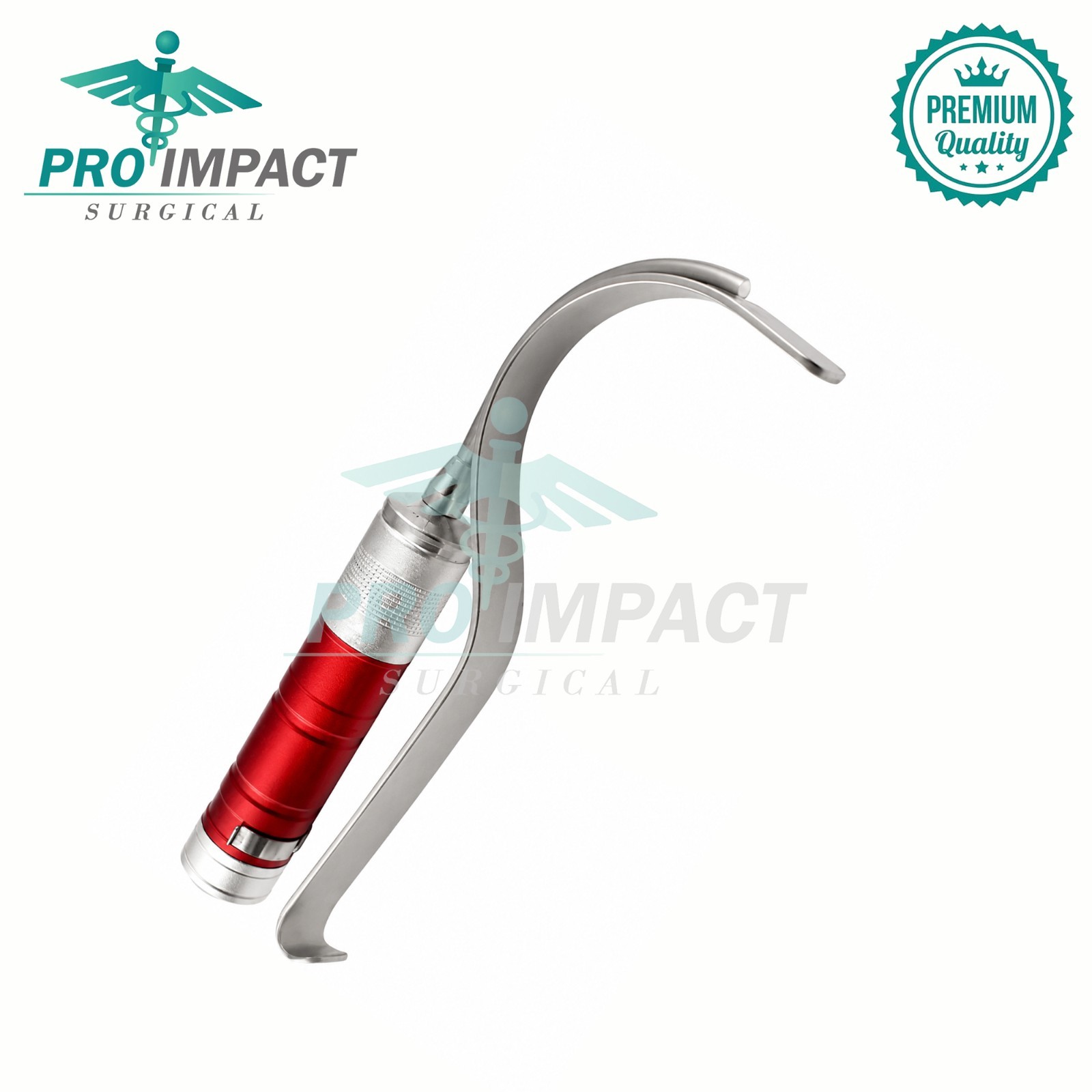 Deaver Retractor With Fiber Optic Light Guide Liumination 25mm Wide 21cm Length