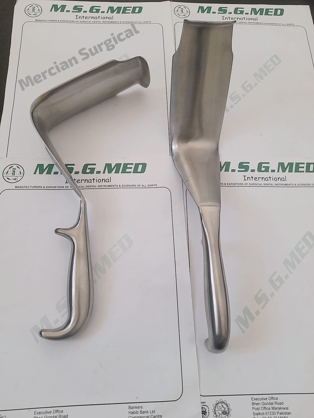 Surgical Abdominal Lioyd Davis Retractors 30cm 60 x 130mm/ Spinal Davis 2PCS Set