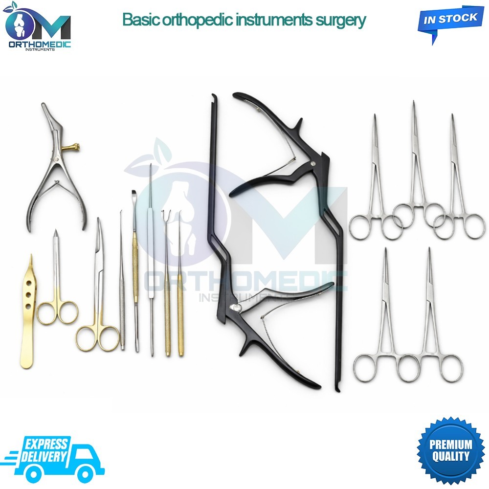 Basic orthopedic instruments surgery set of 15 Pcs surgical instruments set