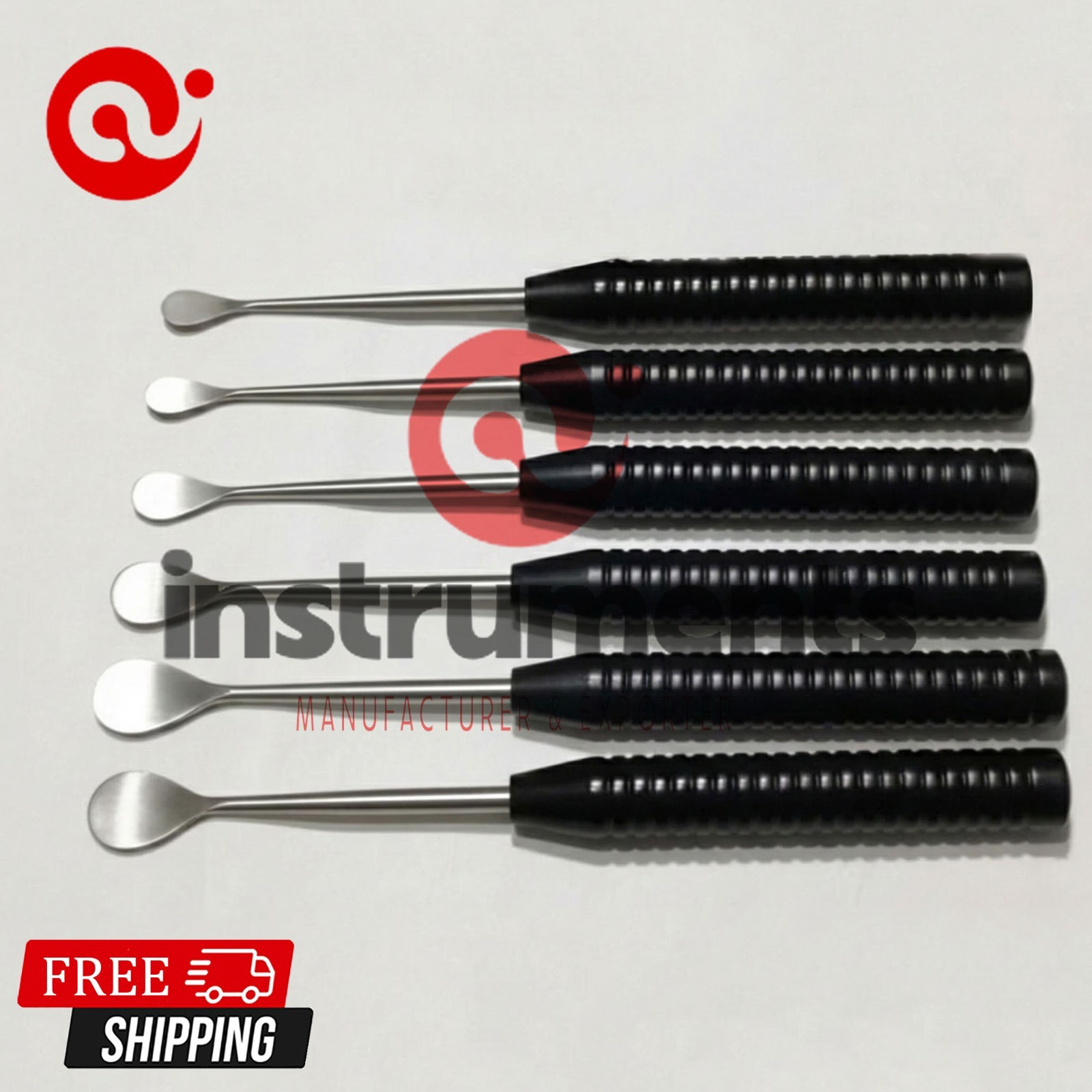 Cobb Elevator 6 Pcs Set black color Spine Surgical orthopedic instruments By Ai