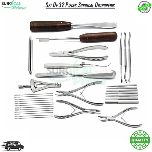 Set Of 32 Pieces Surgical Orthopedic Instruments (13 Items)