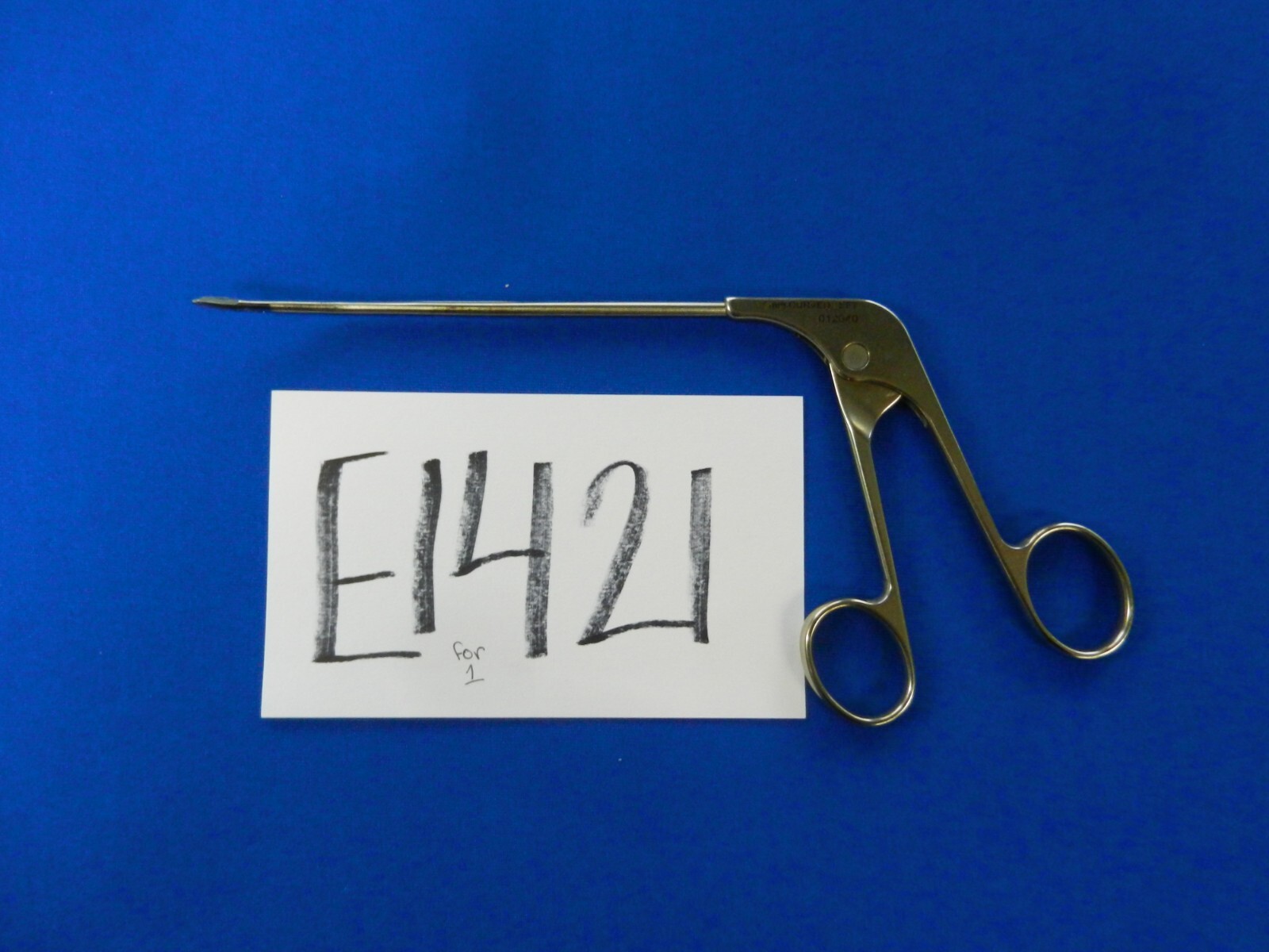 E1421 Acufex Surgical 1.3mm Left Curved Arthroscopic Basket Punch Forceps 012040