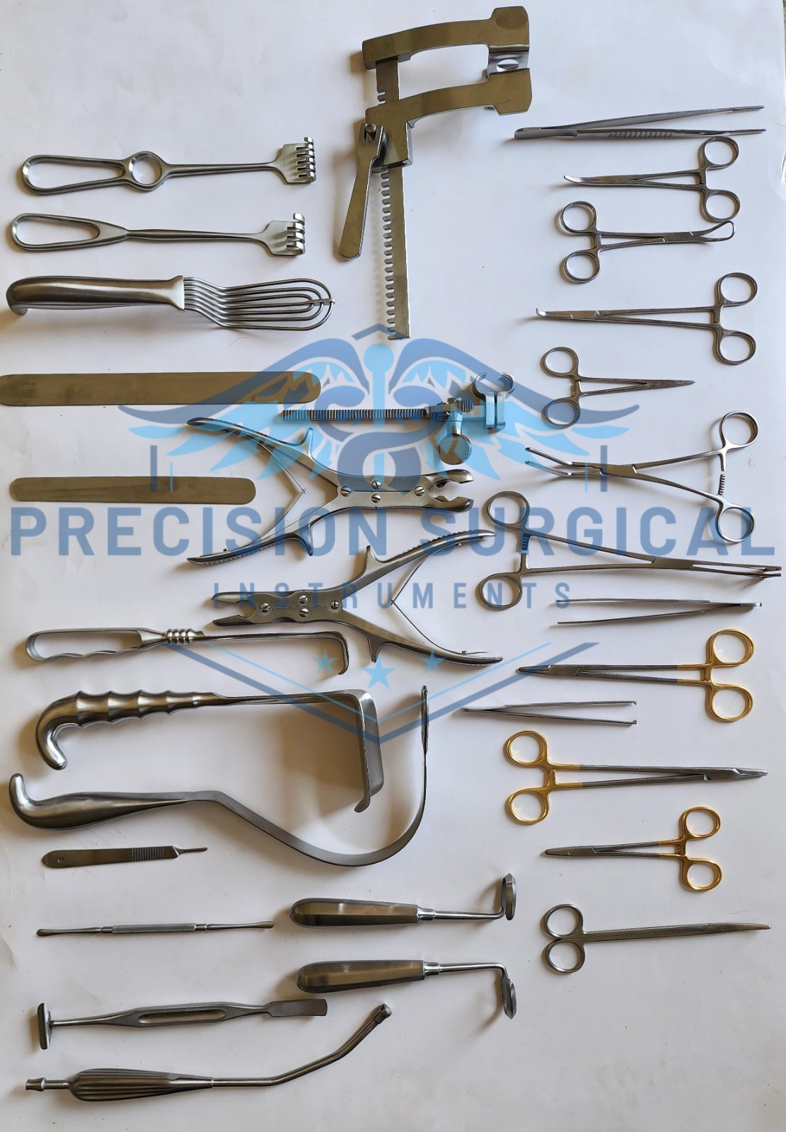 Open Thoracotomy Surgical Instruments Set of 35 pcs