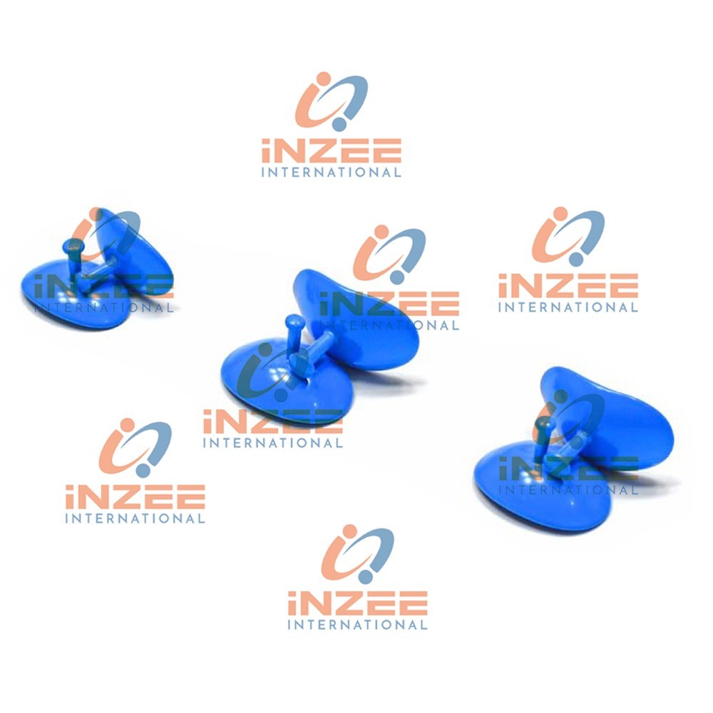 Corneal Eye Shield Protector, Stainless Steel Set of 3 Pairs, Blue Coated, By IZ