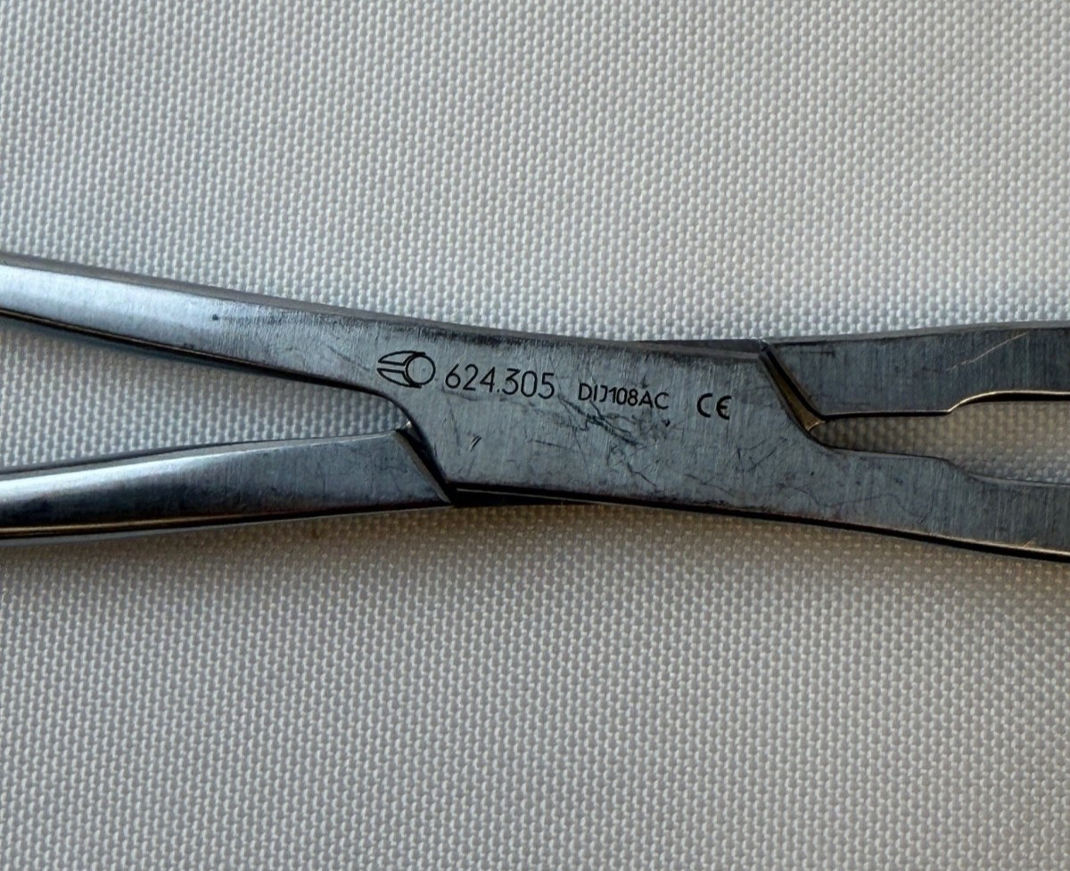Globus Medical 624.305 Trial Sizer Holder Holding Forcep Straight Jaw OrthoNeuro