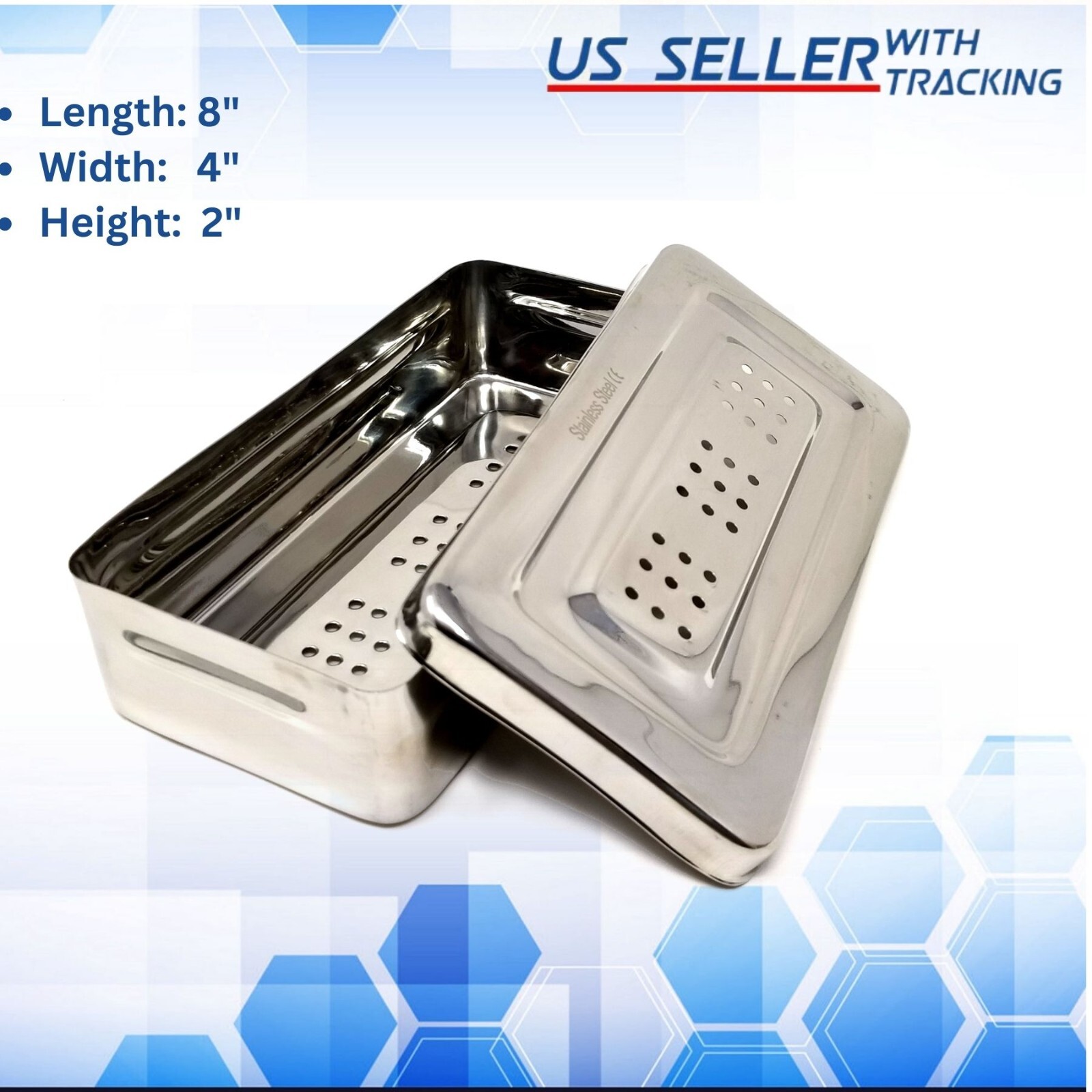 Dental Surgical Instruments Empty Sterilization Box for Surgical Implant Tools