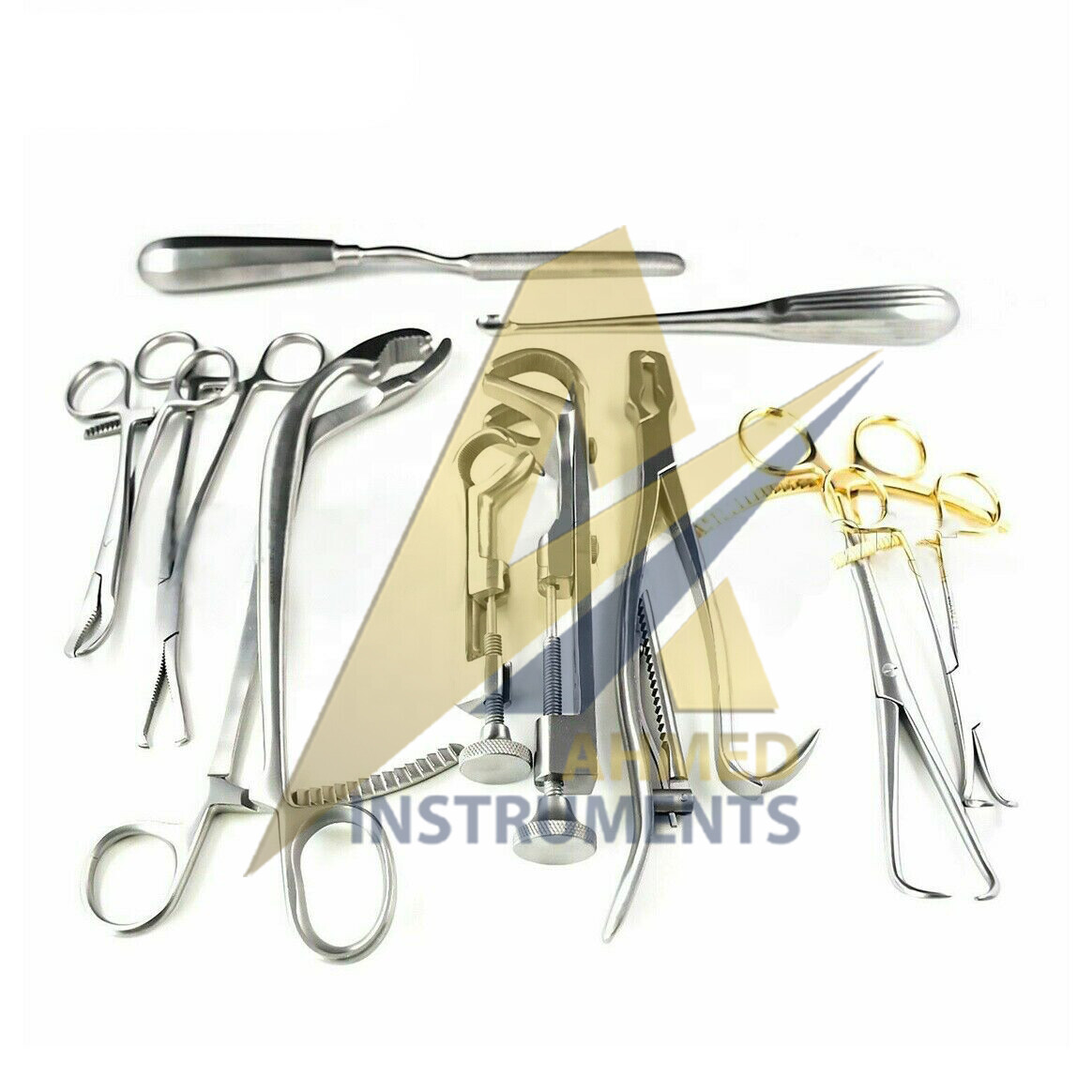10 Assorted Orthopedic Surgical Instruments Custom Made Set