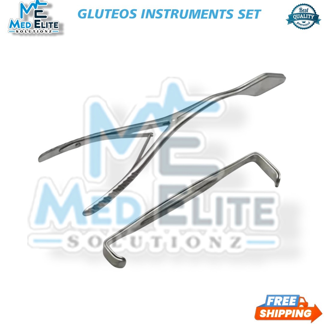 Gluteos Instruments Set 9 PCs Plastic Surgery Surgical Instruments A+ Quality