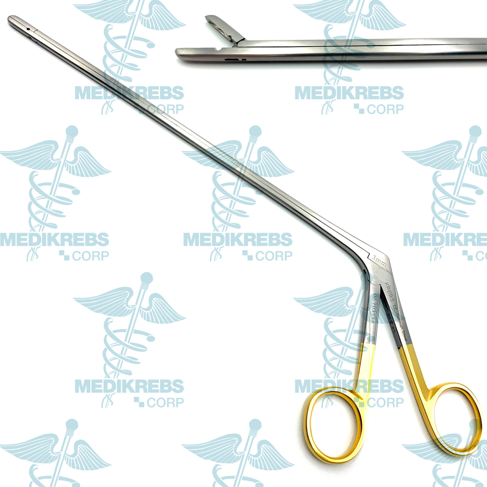Caspar Intervertebral Disc Rongeur 3 mm x 22 cm Straight Cushing O.R Grade