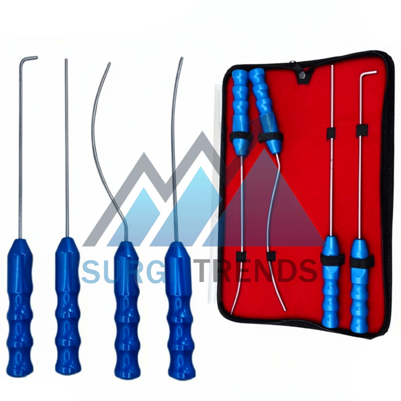 Viterbo’s Surgical Dissector Set 4pcs Facelift Gliding Brow Lift Plastic Surgery