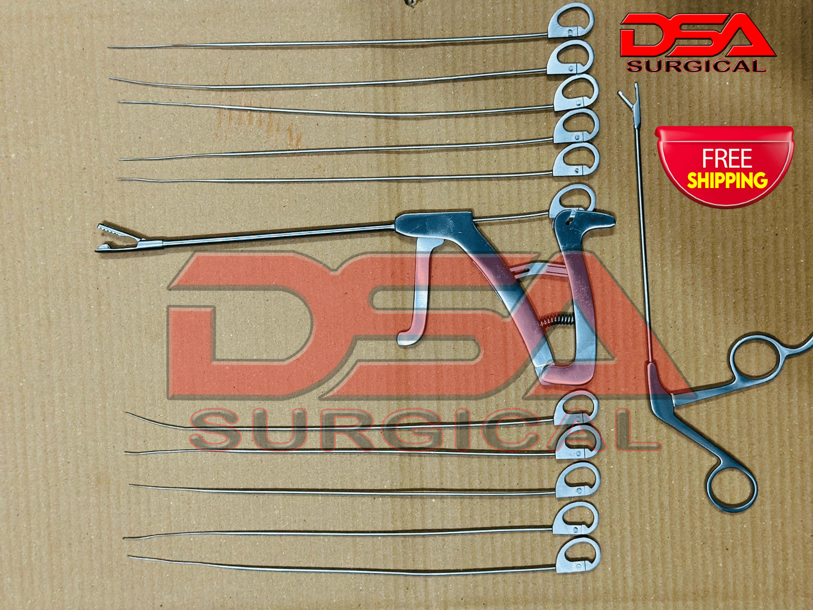 Knee-Arthroscopic Scorpion Suture Passer Straight 16mm with 10 Needle with Gras