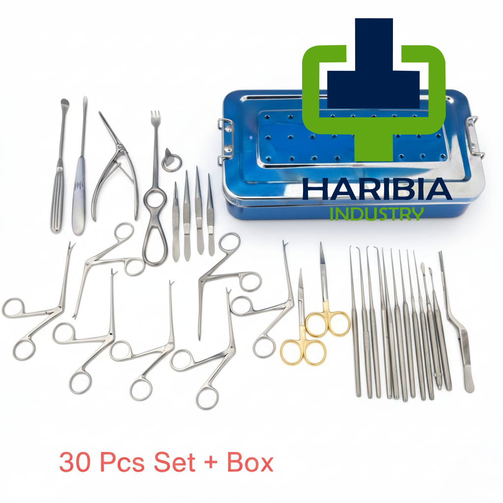 Tympanoplasty Instrument Set – 30 Pcs ENT Micro Ear Surgery Set