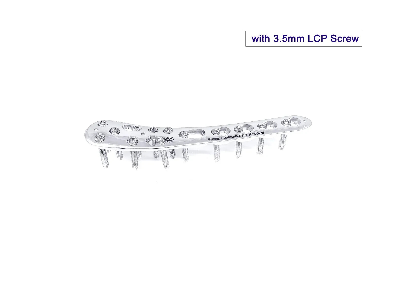 Medial Distal Tibia 3.5 mm Locking Plate w/o tab set of 14 pcs veterinary