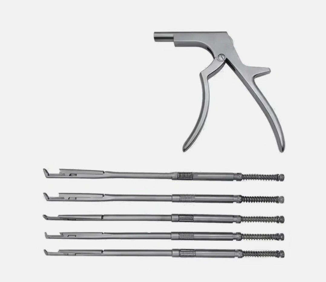 Interlaminar Kerrison Rotating Rongeur Set Spine Surgery Orthopedic Instruments