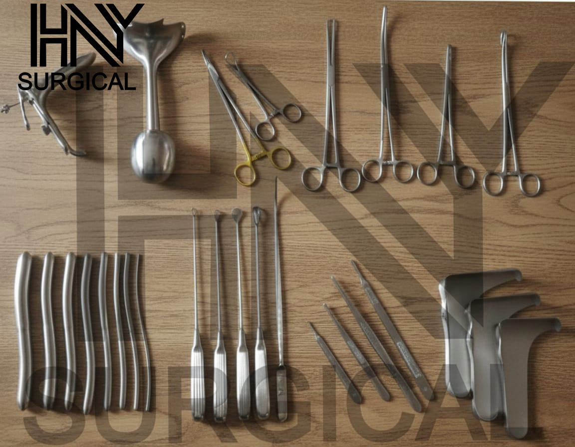 Dilation and Curettage (D&C) Set Gynecology Surgical Instruments