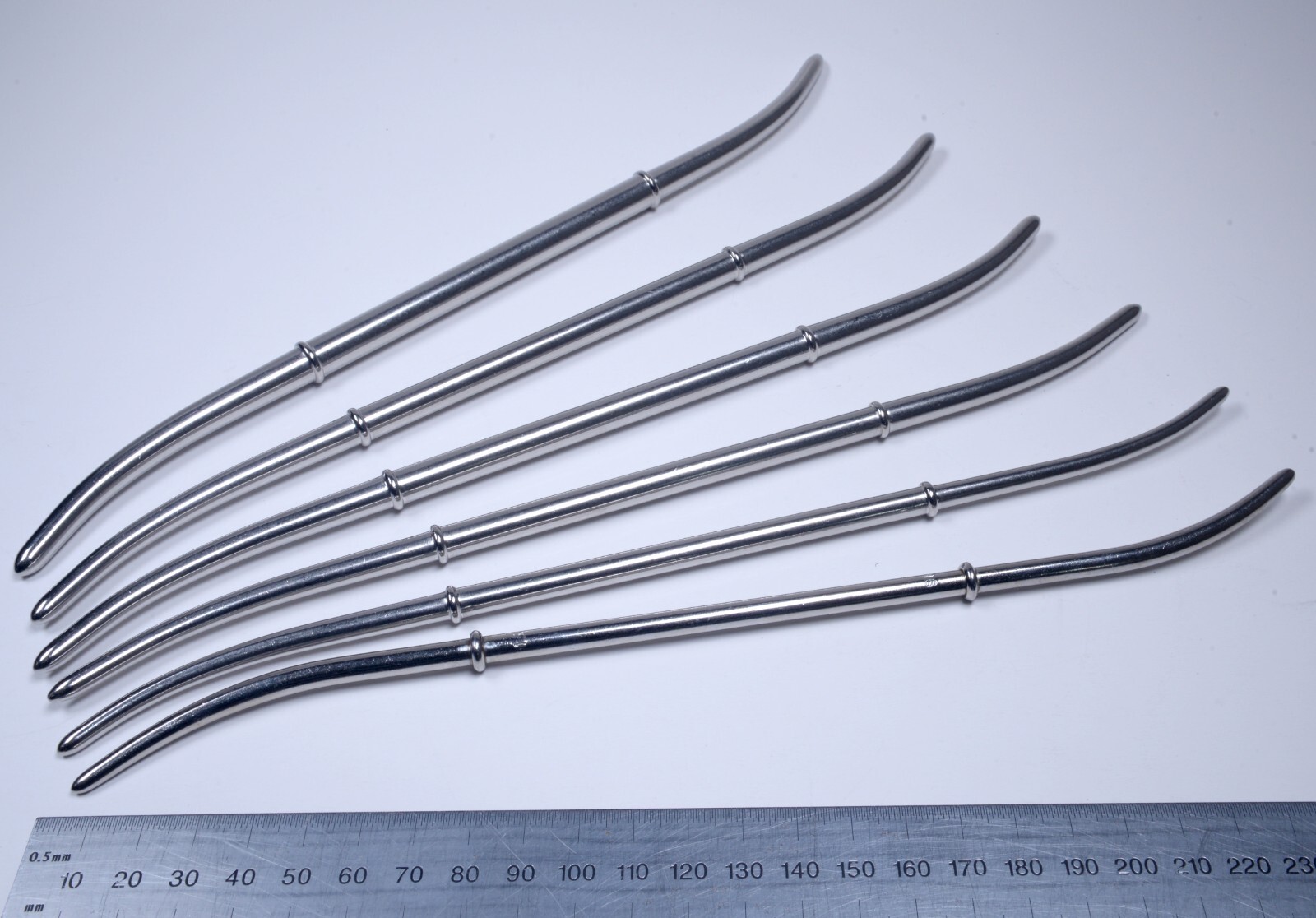 6x Hank Uterine Dilators Double Ended 10½” Stainless Steel Surgical