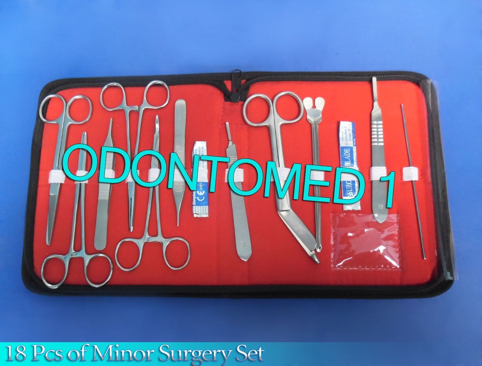 Minor Surgery Set 18 Pieces Surgical Instruments Kit Stainless Steel